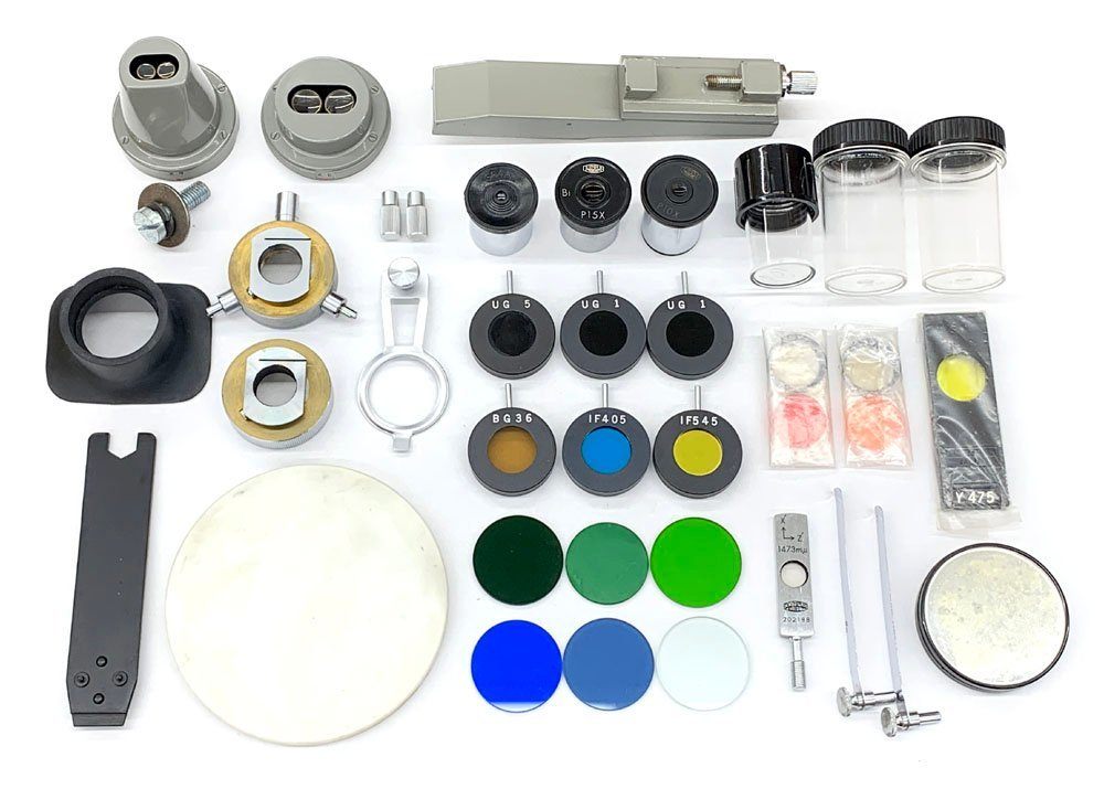 OLYMPUS オリンパス POS 実体顕微鏡 V型 VS - 5 収納ケース付き 偏光顕微鏡 付属品多数 - 安心保証・業界最安値の販売 福助